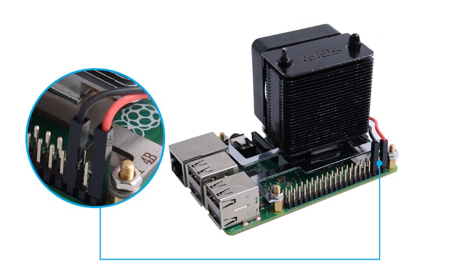 Infographic - Seeed Studio Black Warrior ICE Tower CPU Cooling Fan